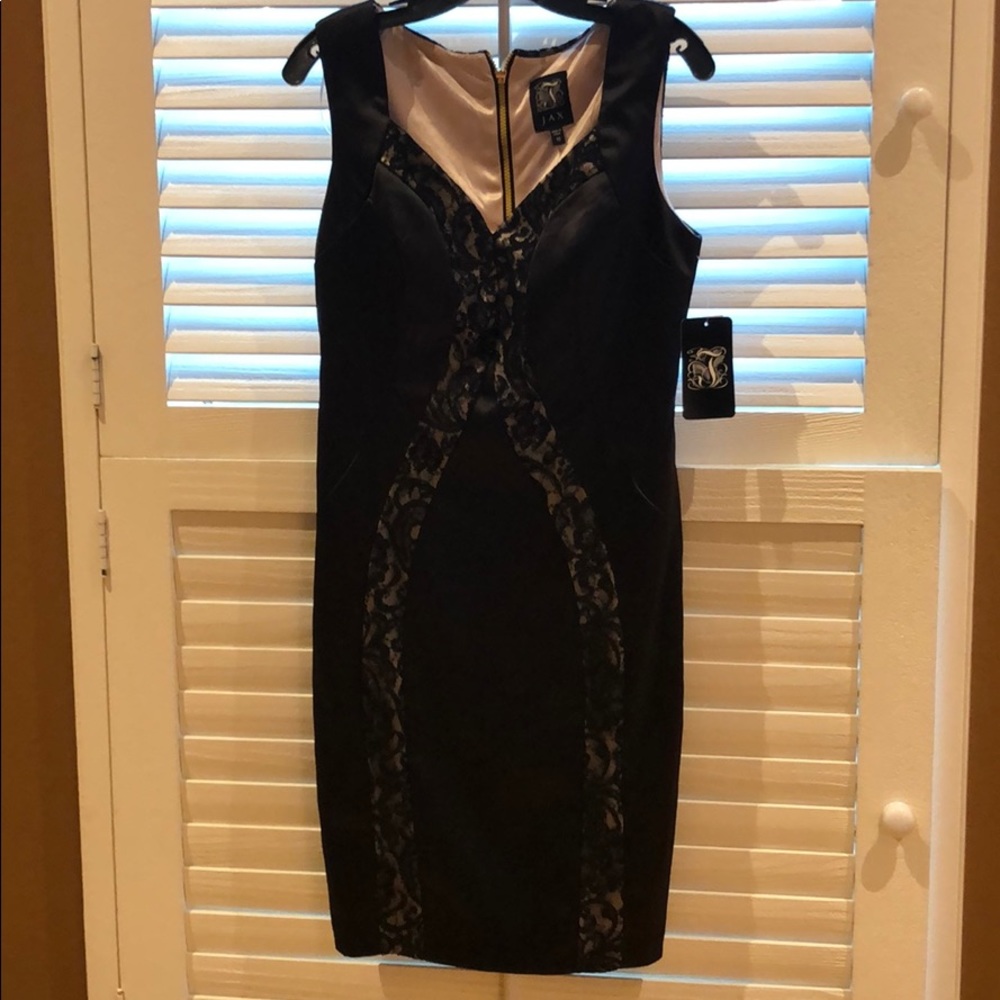 Black dress with lace
